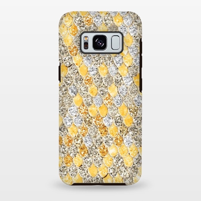 Galaxy S8 plus StrongFit Gold and Silver Sparkling Mermaid Scales by  Utart