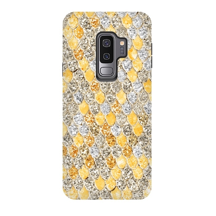 Galaxy S9 plus StrongFit Gold and Silver Sparkling Mermaid Scales by  Utart