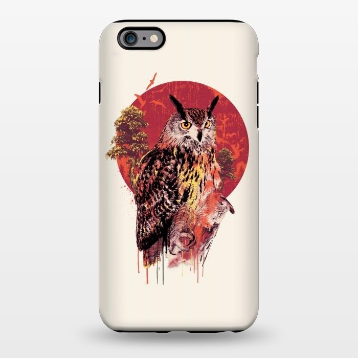 iPhone 6/6s plus StrongFit Owl Red by Riza Peker