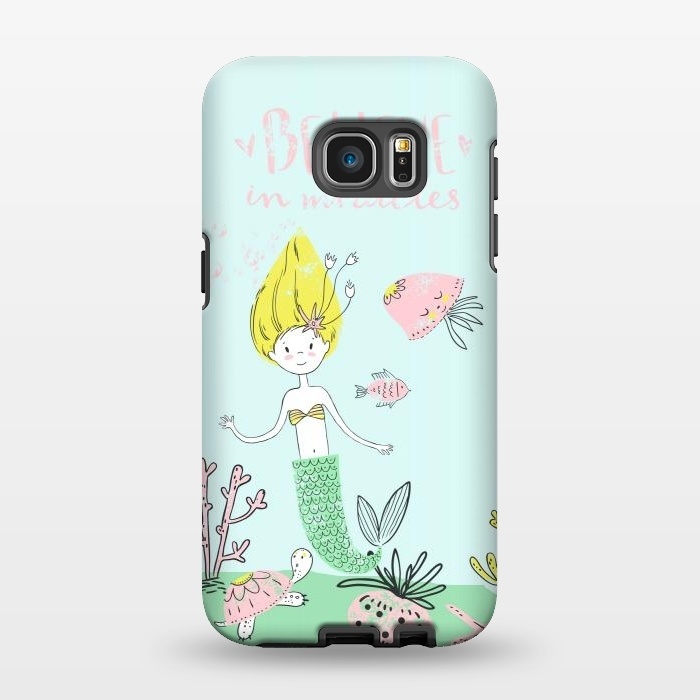 Galaxy S7 EDGE StrongFit Believe in mermaids by  Utart