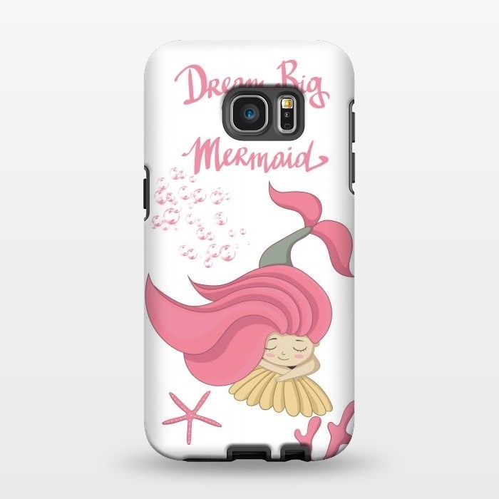 Galaxy S7 EDGE StrongFit Dream big little mermaid by  Utart