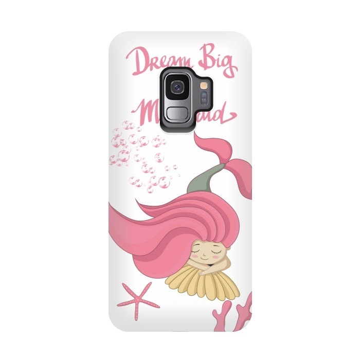 Galaxy S9 StrongFit Dream big little mermaid by  Utart
