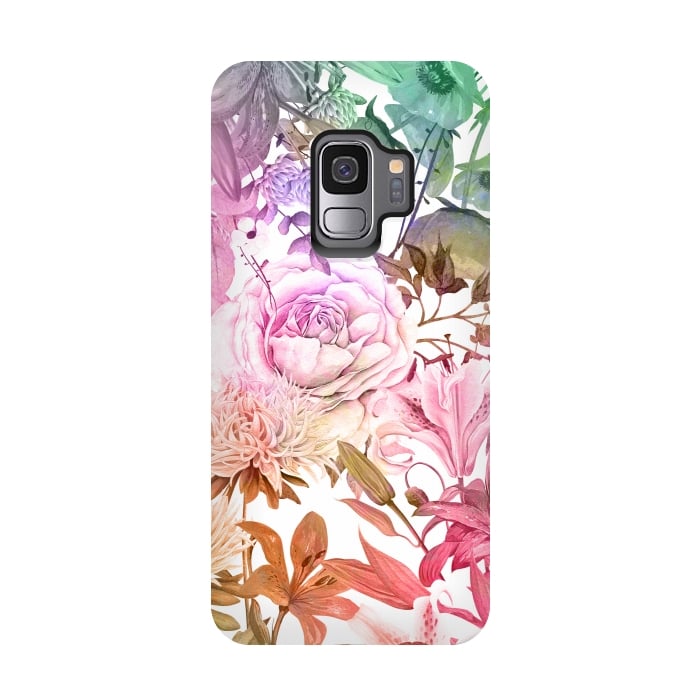Galaxy S9 StrongFit Floral Market by Creativeaxle