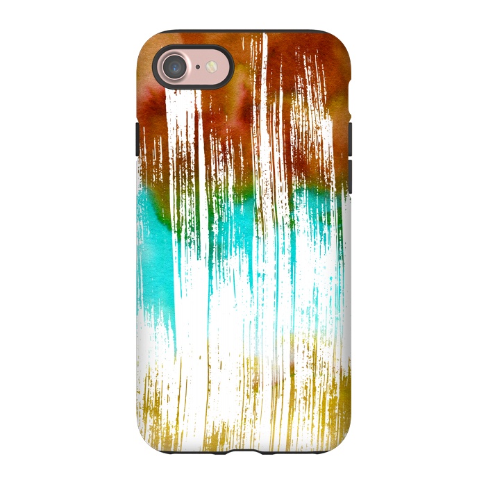 iPhone 7 StrongFit Watercolor Scratches by Creativeaxle