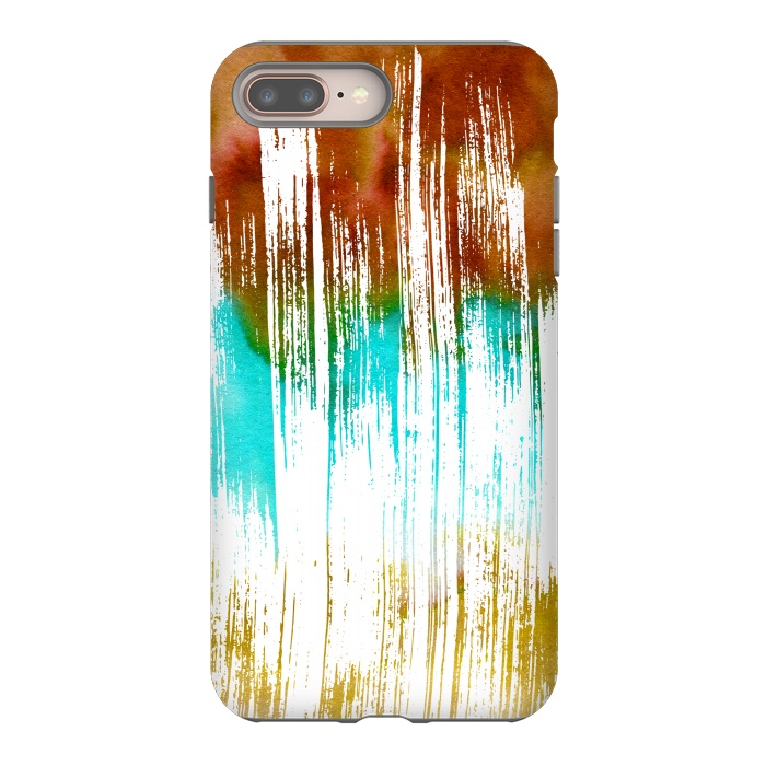 iPhone 7 plus StrongFit Watercolor Scratches by Creativeaxle