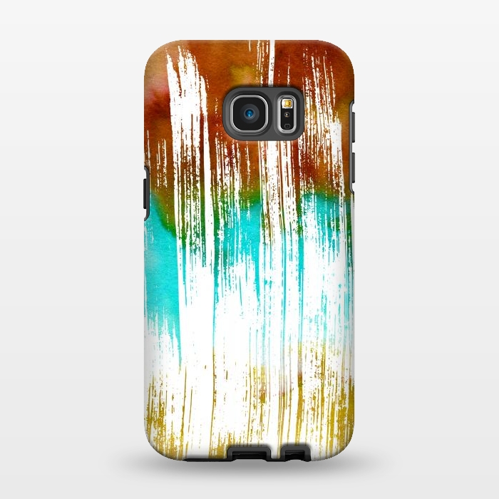 Galaxy S7 EDGE StrongFit Watercolor Scratches by Creativeaxle