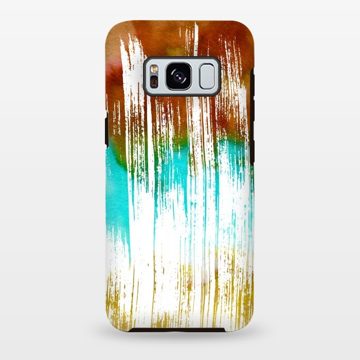 Galaxy S8 plus StrongFit Watercolor Scratches by Creativeaxle