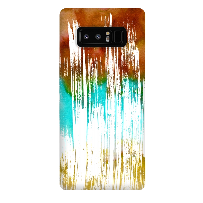 Galaxy Note 8 StrongFit Watercolor Scratches by Creativeaxle