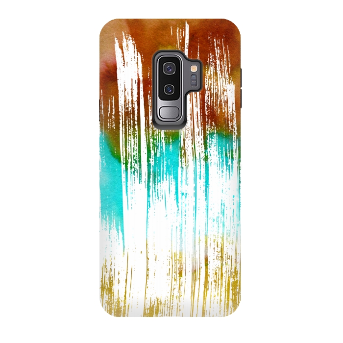 Galaxy S9 plus StrongFit Watercolor Scratches by Creativeaxle