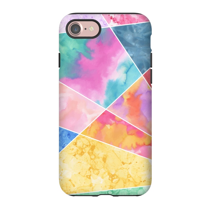 iPhone 7 StrongFit Watercolor Geometric by Creativeaxle