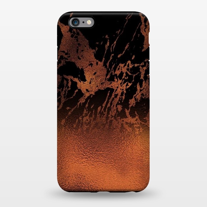 iPhone 6/6s plus StrongFit Copper Gold and Black Marble  by  Utart