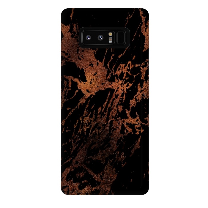 Galaxy Note 8 StrongFit Copper Metal Veined Marble by  Utart