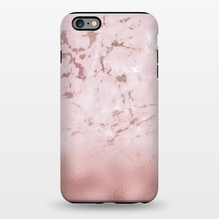 iPhone 6/6s plus StrongFit Rose Gold Glitter Marble Blush by  Utart