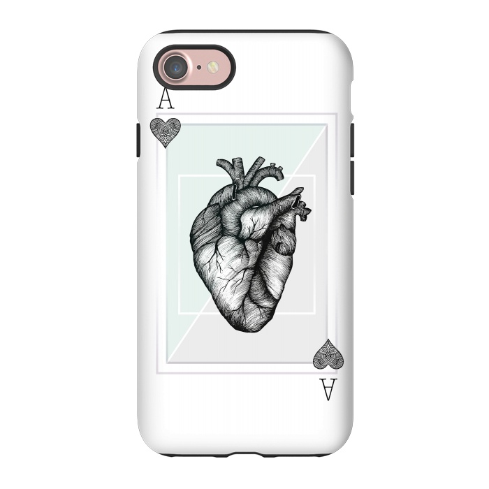 iPhone 7 StrongFit Ace of Hearts by Barlena