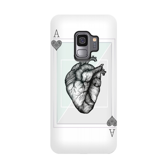 Galaxy S9 StrongFit Ace of Hearts by Barlena