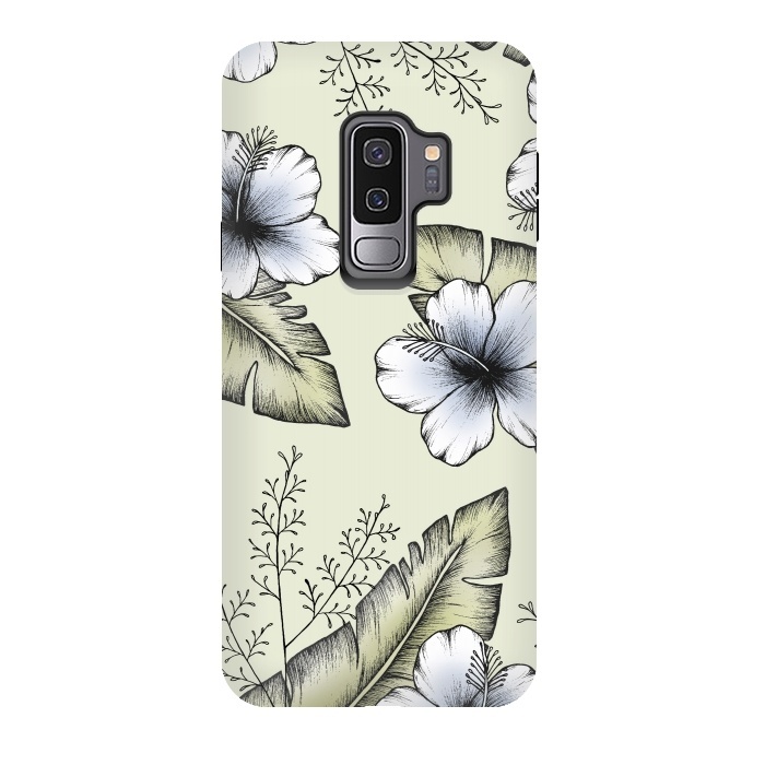 Galaxy S9 plus StrongFit Tropical Blush by Barlena