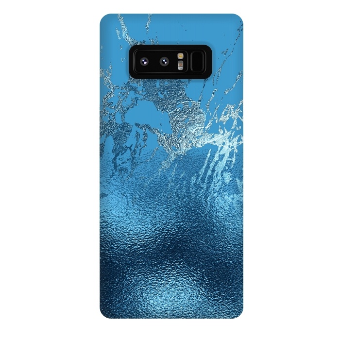 Galaxy Note 8 StrongFit Blue Metal and Marble  by  Utart