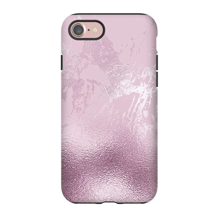 iPhone 7 StrongFit Blush Marble and Glitter by  Utart