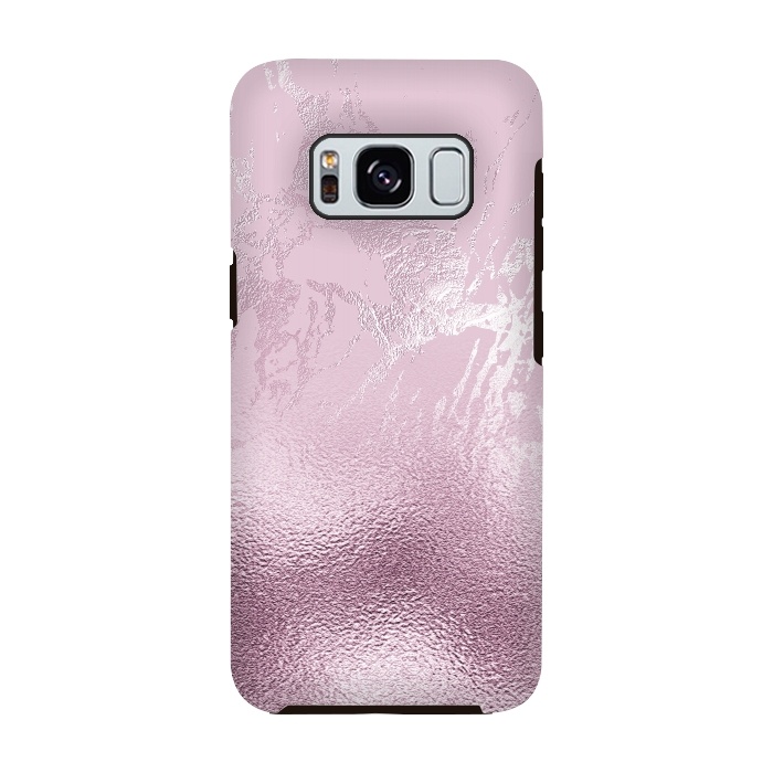 Galaxy S8 StrongFit Blush Marble and Glitter by  Utart