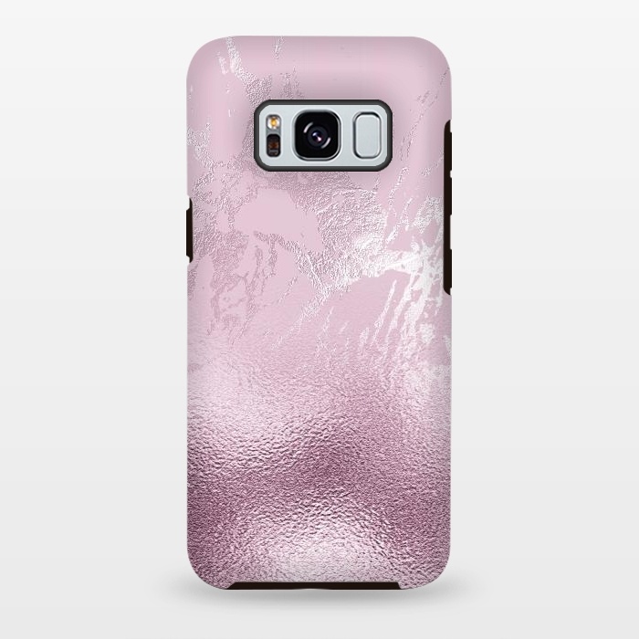Galaxy S8 plus StrongFit Blush Marble and Glitter by  Utart