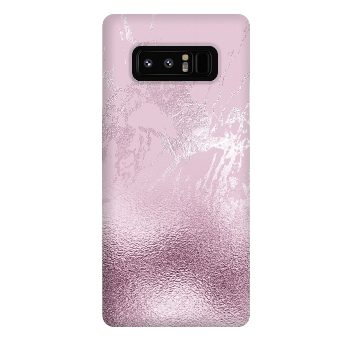 Galaxy Note 8 StrongFit Blush Marble and Glitter by  Utart