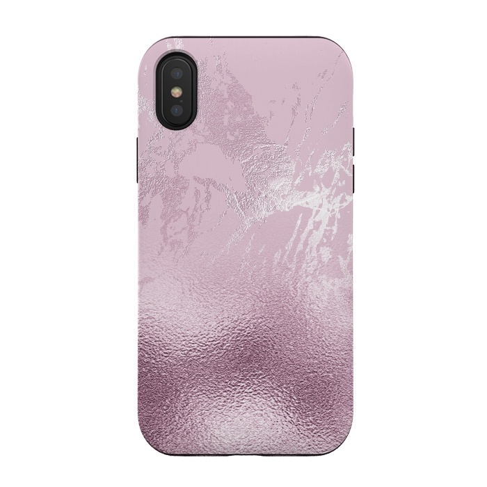 iPhone Xs / X StrongFit Blush Marble and Glitter by  Utart