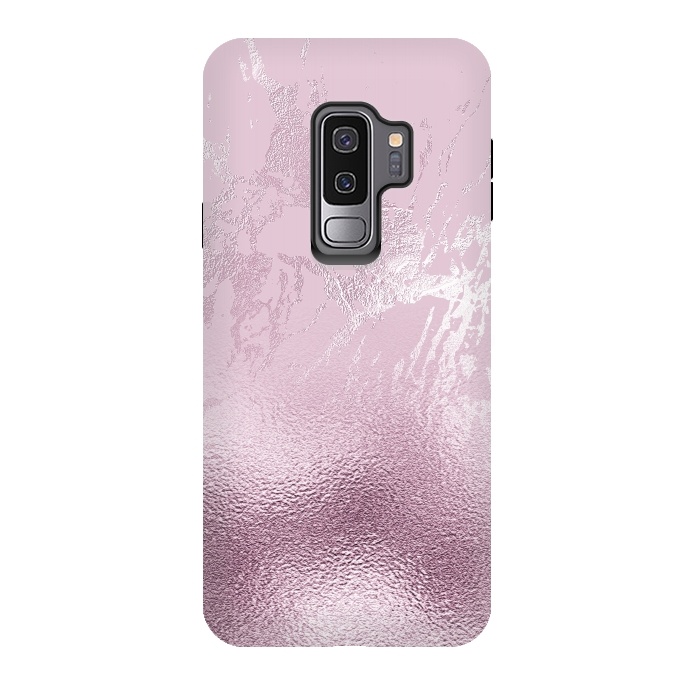 Galaxy S9 plus StrongFit Blush Marble and Glitter by  Utart