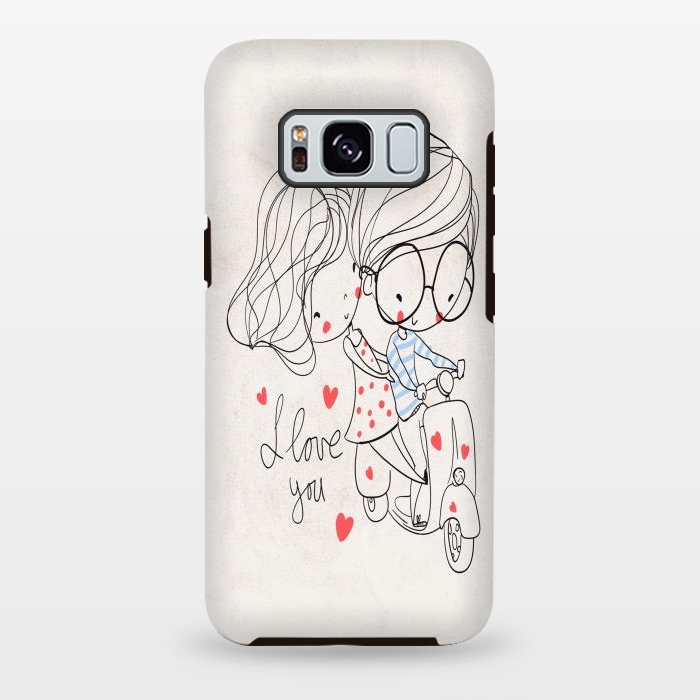 Galaxy S8 plus StrongFit Couple Love by Joanna Vog