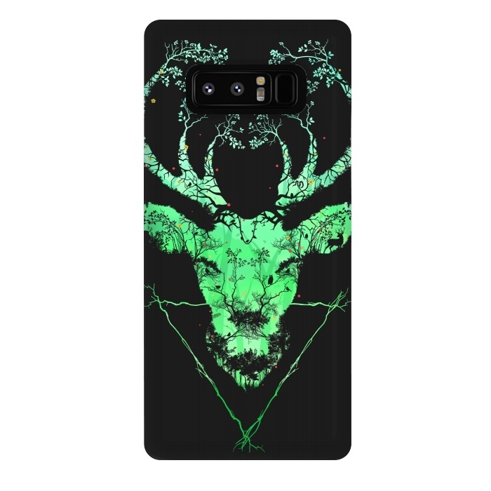 Galaxy Note 8 StrongFit Dark Forest Deer by Sitchko