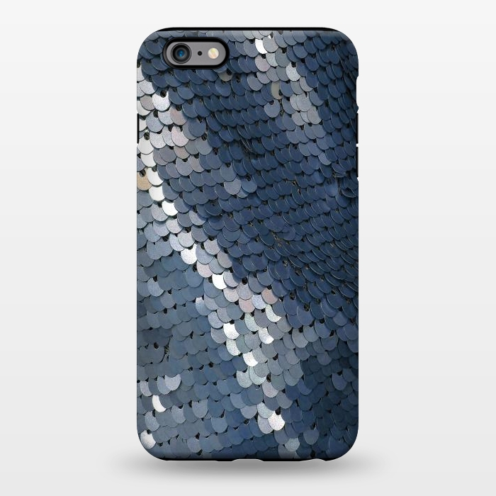 iPhone 6/6s plus StrongFit Shiny Blue Gray Sequins by Andrea Haase