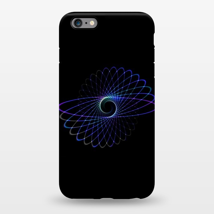 iPhone 6/6s plus StrongFit Spirograph Object on Black by Andrea Haase