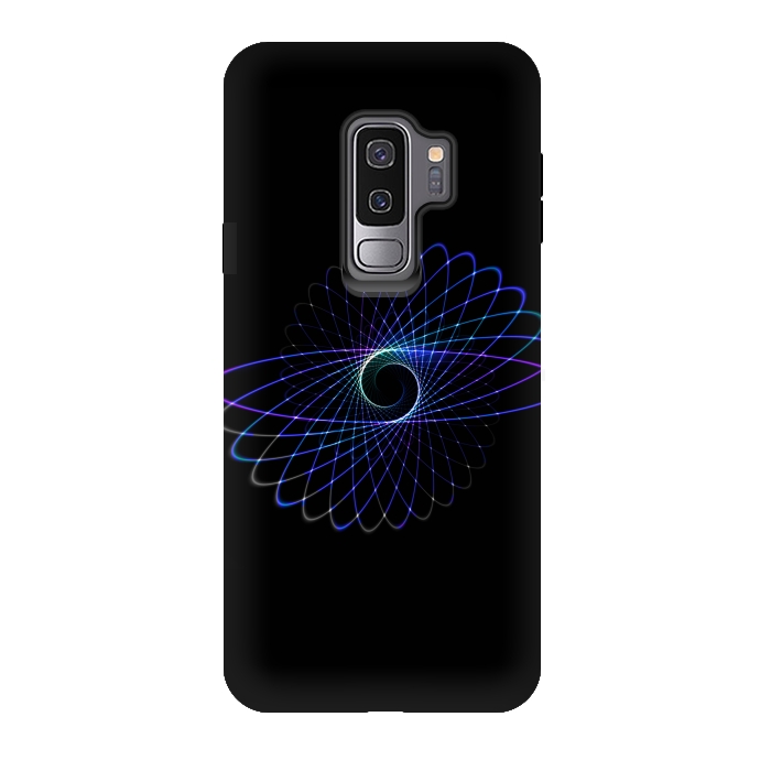 Galaxy S9 plus StrongFit Spirograph Object on Black by Andrea Haase