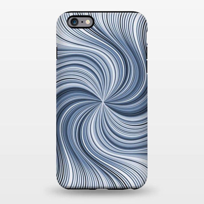 iPhone 6/6s plus StrongFit Abstract Wavy Lines In Shades Of Blue by Andrea Haase