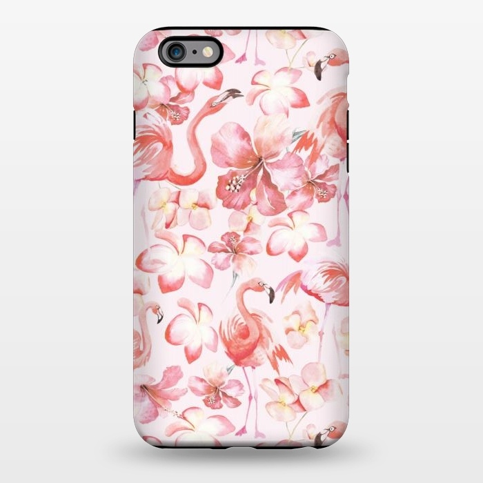 iPhone 6/6s plus StrongFit Pink Flamingo Aloha Dance by  Utart