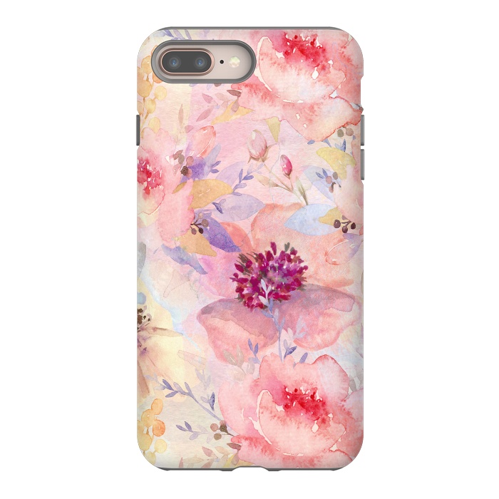 iPhone 7 plus StrongFit Summer Flowers Pattern by  Utart