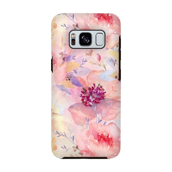 Galaxy S8 StrongFit Summer Flowers Pattern by  Utart