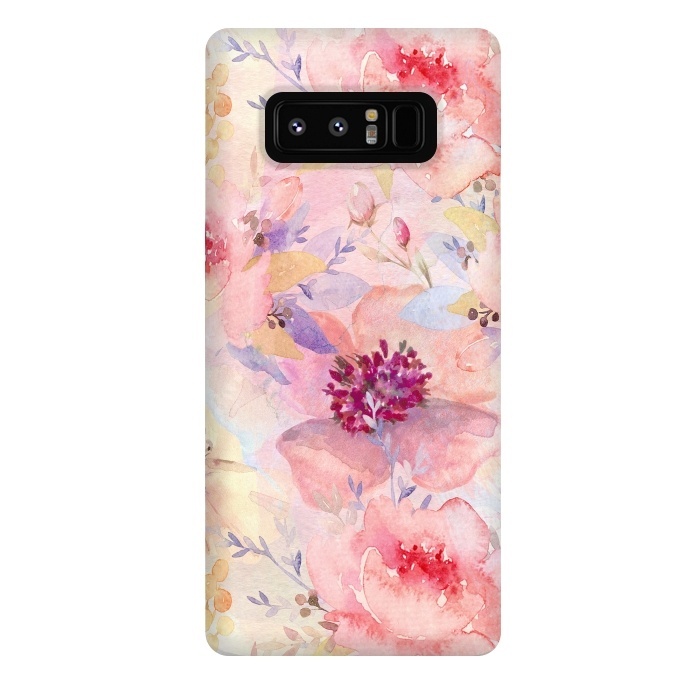 Galaxy Note 8 StrongFit Summer Flowers Pattern by  Utart