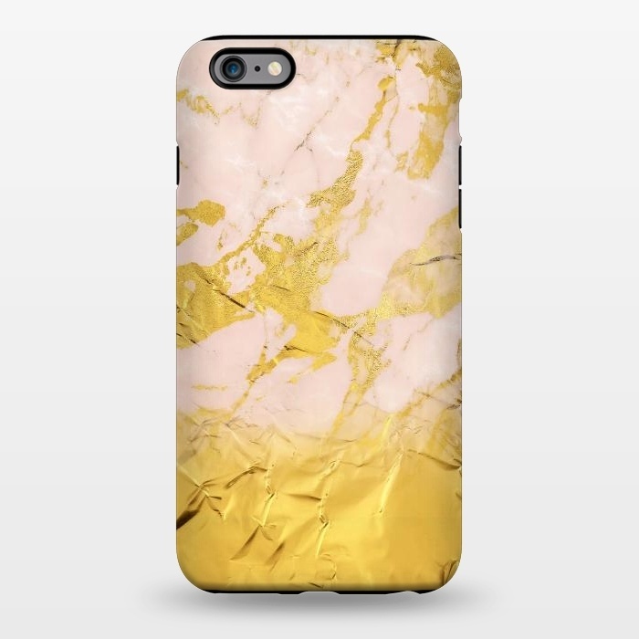 iPhone 6/6s plus StrongFit Gold Foil and Pink Marble Glamour by  Utart