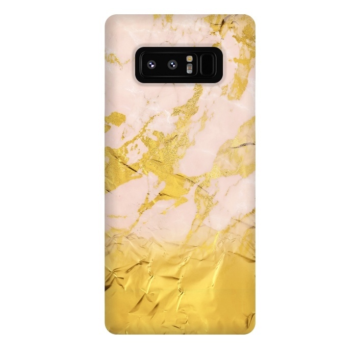 Galaxy Note 8 StrongFit Gold Foil and Pink Marble Glamour by  Utart