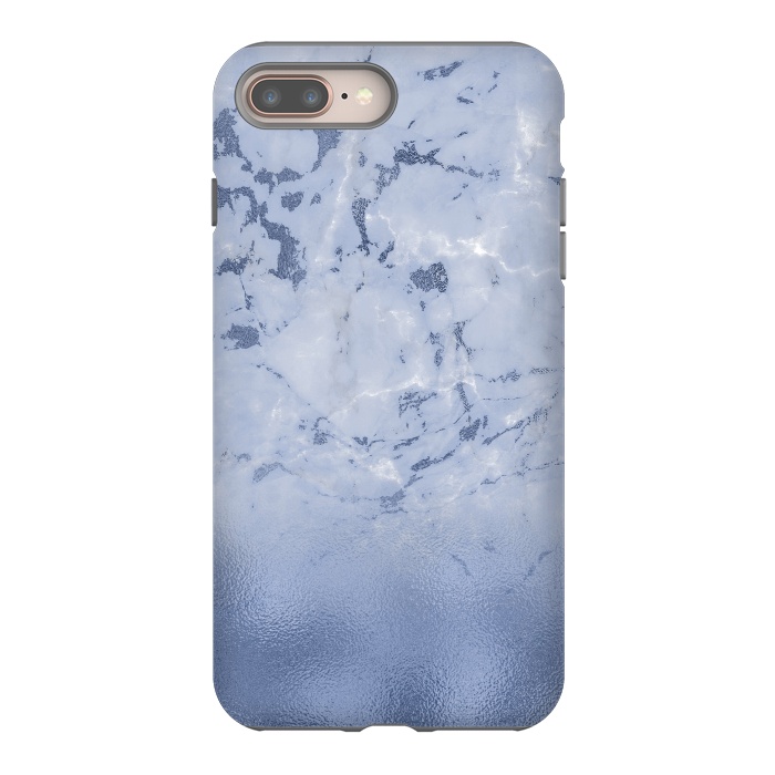 iPhone 7 plus StrongFit Freshness - Blue Marble Glitter  by  Utart