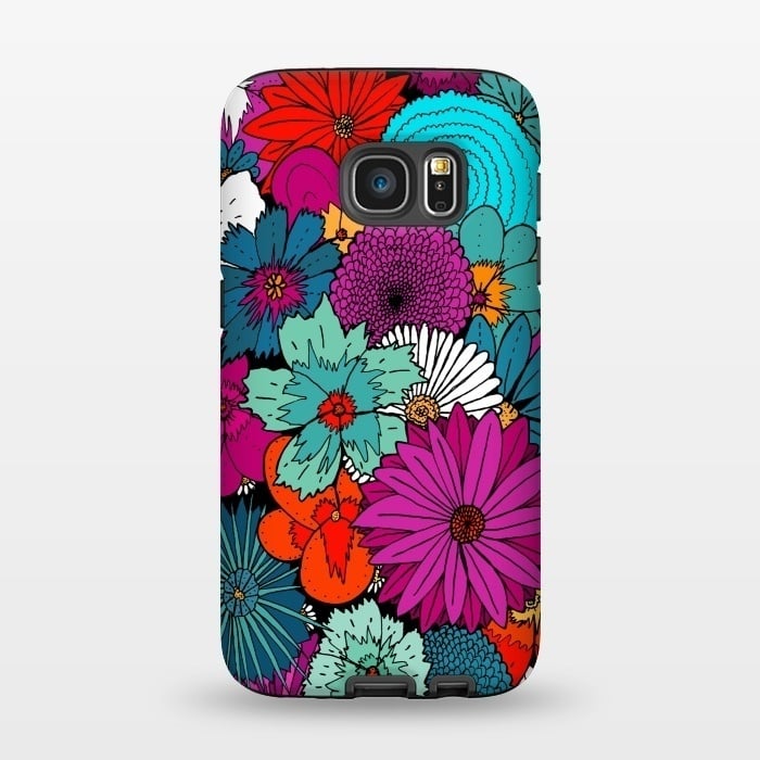 Galaxy S7 StrongFit Bunch of flowers by Steve Wade (Swade)