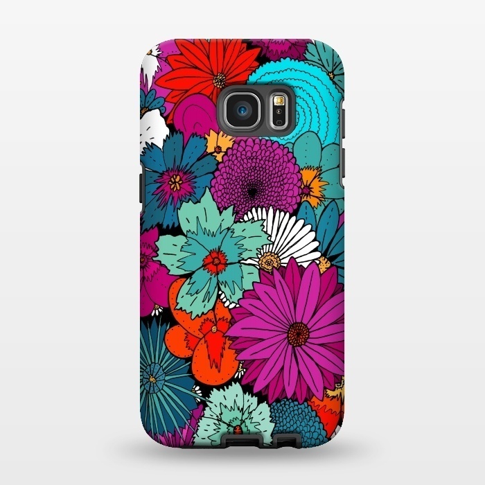 Galaxy S7 EDGE StrongFit Bunch of flowers by Steve Wade (Swade)