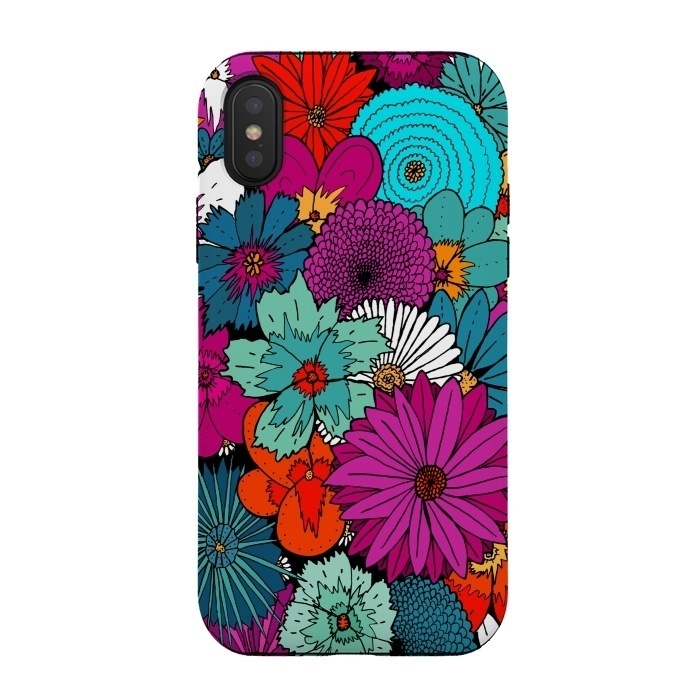 iPhone Xs / X StrongFit Bunch of flowers by Steve Wade (Swade)