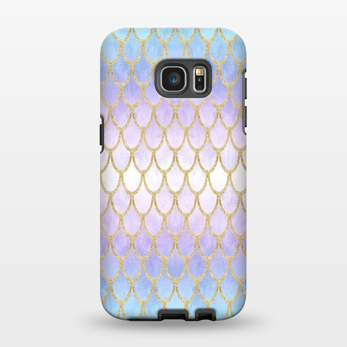Galaxy S7 EDGE StrongFit Pretty Mermaid Scales 06 by Angelika Parker