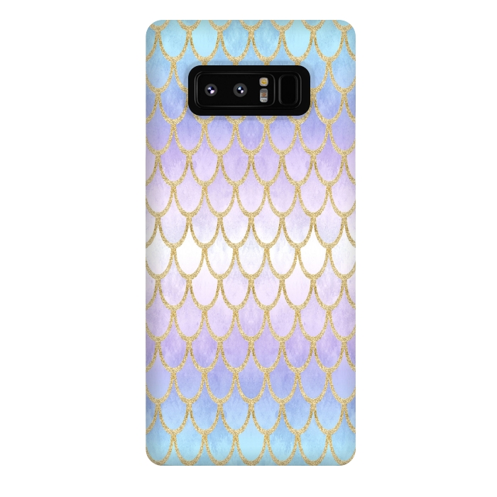 Galaxy Note 8 StrongFit Pretty Mermaid Scales 06 by Angelika Parker