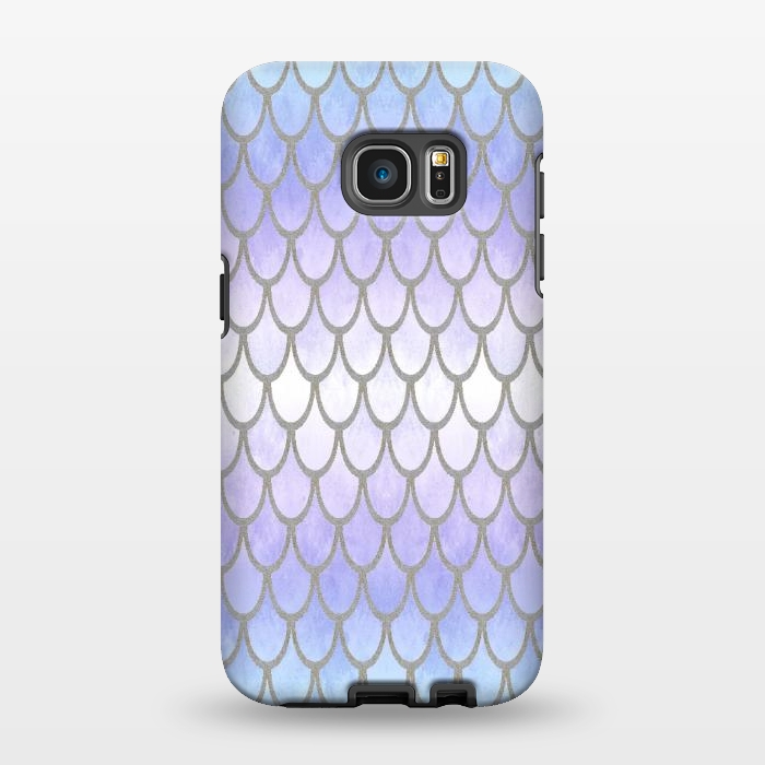 Galaxy S7 EDGE StrongFit Pretty Mermaid Scales 01 by Angelika Parker