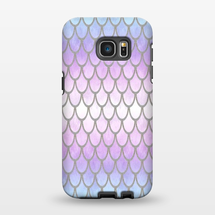 Galaxy S7 EDGE StrongFit Pretty Mermaid Scales 02 by Angelika Parker