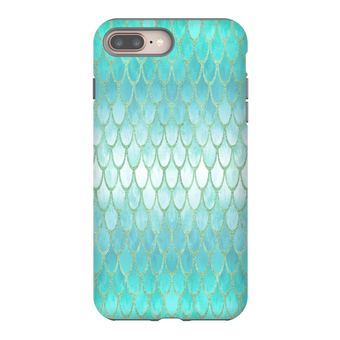 iPhone 7 plus StrongFit Pretty Mermaid Scales 03 by Angelika Parker