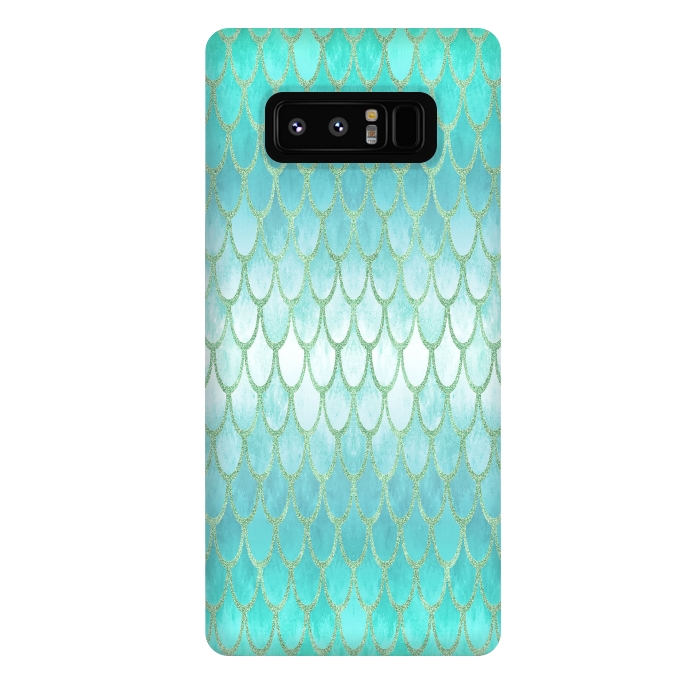 Galaxy Note 8 StrongFit Pretty Mermaid Scales 03 by Angelika Parker