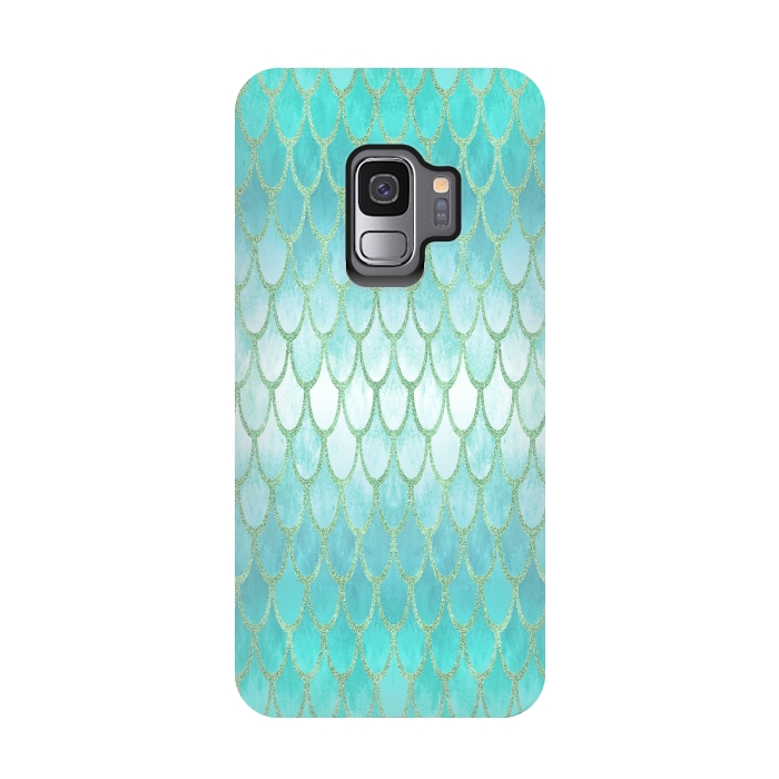 Galaxy S9 StrongFit Pretty Mermaid Scales 03 by Angelika Parker